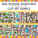 Kids in Action Outdoor Adventures Clip Art Bundle