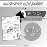 Kids Outer Space Journal, Space Colouring, Space Writing, 