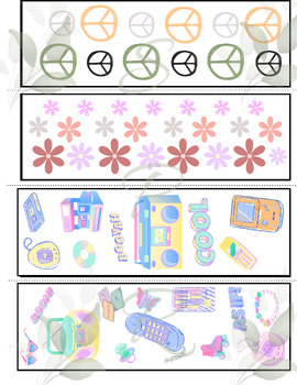 Preview of Kids Pattern Bookmarks Reading Incentive Tool