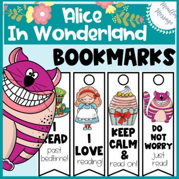 kids printable bookmarks cartoon kids bookmarks alice in wonderland characters