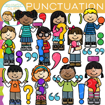 Preview of Grammar Kids Punctuation Clip Art