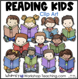 Kids Reading Clip Art