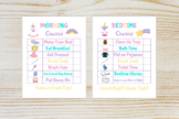 Kids Routine Unicorn Morning/Bedtime Checklist Printable |