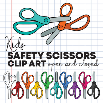 Kids Safety Scissors Clip Art by Creative Access