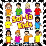Kids Solfa Hand Sign Clip Art | Curwen Kodaly Hand Signs