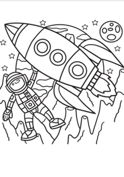 ROBOT & SPACE Coloring Book For Kids Ages 8-12: Fun Outer Space & Robot  Coloring Pages With Planets, Stars, Astronauts, Space Ships and  More!(Amazing (Paperback)