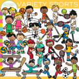 Kids in Action Sports Clip Art