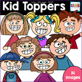 Kids Topper Clipart - Writing Paper Clip Art - Back to Sch