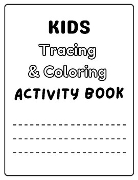 Preview of Kids Tracing and Coloring Workbook Canva