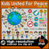 Kids United For Peace Clip Art  #teachforpeaceua