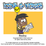 Kids & Verbs Cartoon Clipart | Verbs clipart for ALL grades