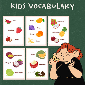 Preview of Kids Vocabulary VER. Fruit