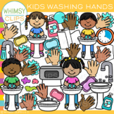 Kids Washing Hands Clip Art