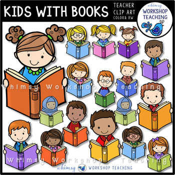 Kids With Pencils Clip Art by Whimsy Workshop Teaching