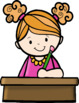 Kids Writing At Desks Clip Art by Whimsy Workshop Teaching | TpT