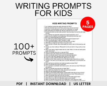 Kids Writing Prompts, Writing Prompts for Kids, Creative Writing Prompts