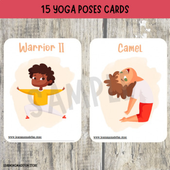 Yoga Cards for Kids - Great for Brain Breaks - Fun with Mama