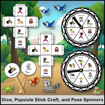 Forest Animals Kids Yoga Games and Activities Set by Kids Adventure Yoga