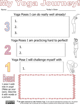 kids yoga guided reflective journaling packet tpt