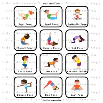 Calm Down Yoga Poses for Kids (+ Printable Poster)