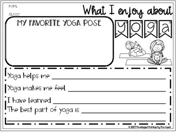 Free Yoga Printable Worksheets - SKOOLGO