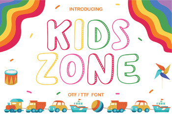Preview of Kids Zone Font