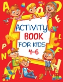 Kids activities book.#Activities include coloring, drawing