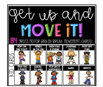 Preview of Kids brain break movement cards