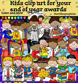 Kids clipart for your end of year awards-Color and B&W- 78 items!