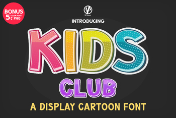 Preview of Kids club Font