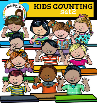 Preview of Kids counting set2 clip art