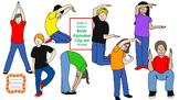 Kids in Action:  Body Alphabet Clip Art 52 pngs