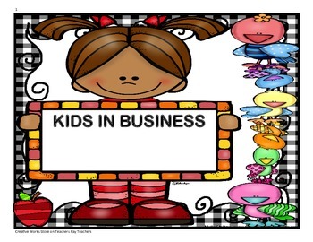 Preview of Kids in Business - 4th Grade - Trifolds + Activities