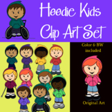 Kids in Hoodies Clipart for Educational and Visual project