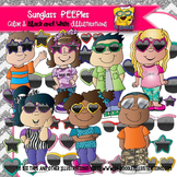 Kids in Sunglasses PEEPles Clip Art