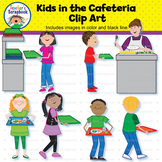 Kids in the Cafeteria Clip Art