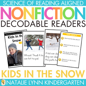 Preview of Kids in the Snow Differentiated Nonfiction Decodable Readers Science of Reading