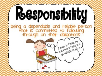 responsibility for kids clipart