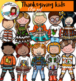 Thanksgiving kids clip art