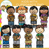 Kids with Clipboards Two: Writing Clip Art