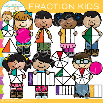 Kids Math Fraction Clip Art by Whimsy Clips | TPT