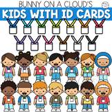 Kids with ID Cards Clipart by Bunny On A Cloud