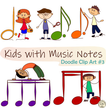 kids music notes clipart