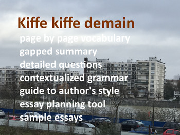 Preview of Kiffe kiffe demain comprehensive resources