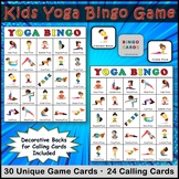 Bingo Game with Kids Yoga Poses