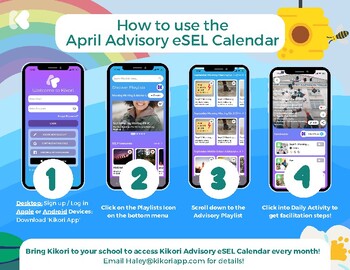 Preview of Kikori eSEL Advisory Calendar (Middle & High School)