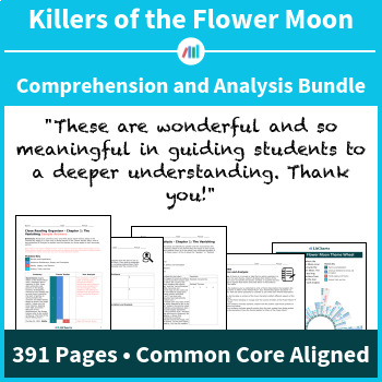 Preview of Killers of the Flower Moon — Comprehension & Analysis Bundle | Distance Learning