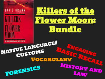 Preview of Killers of the Flower Moon Unit Worksheets & Test Bundle