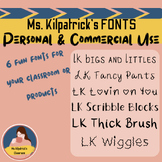Kilpatrick Fonts Vol. 2| 6 different fonts