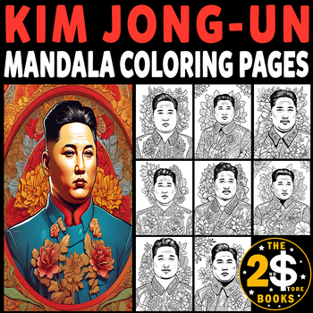 Preview of Kim Jong-un Mandala Coloring Book – 10 Pages